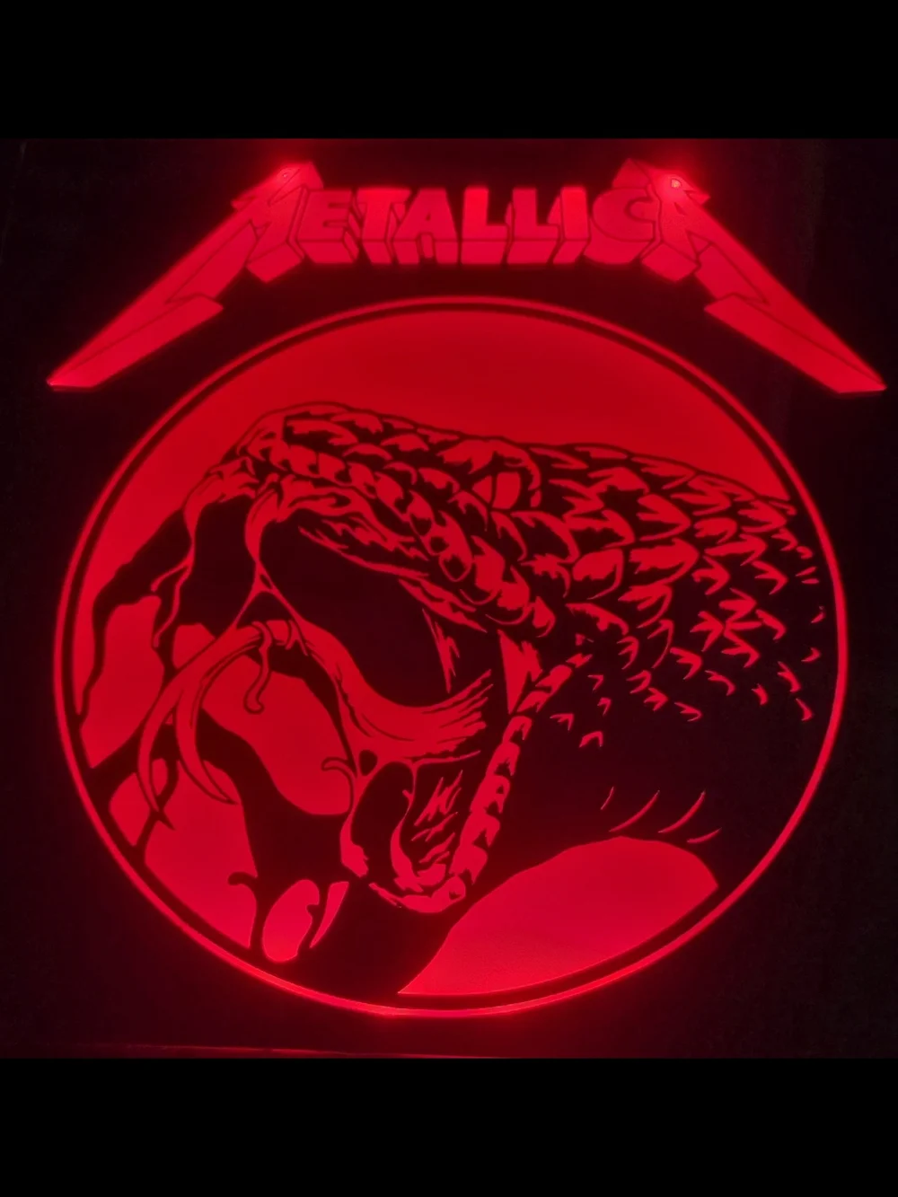 Neon Snake Reptile LED Sign - Pink